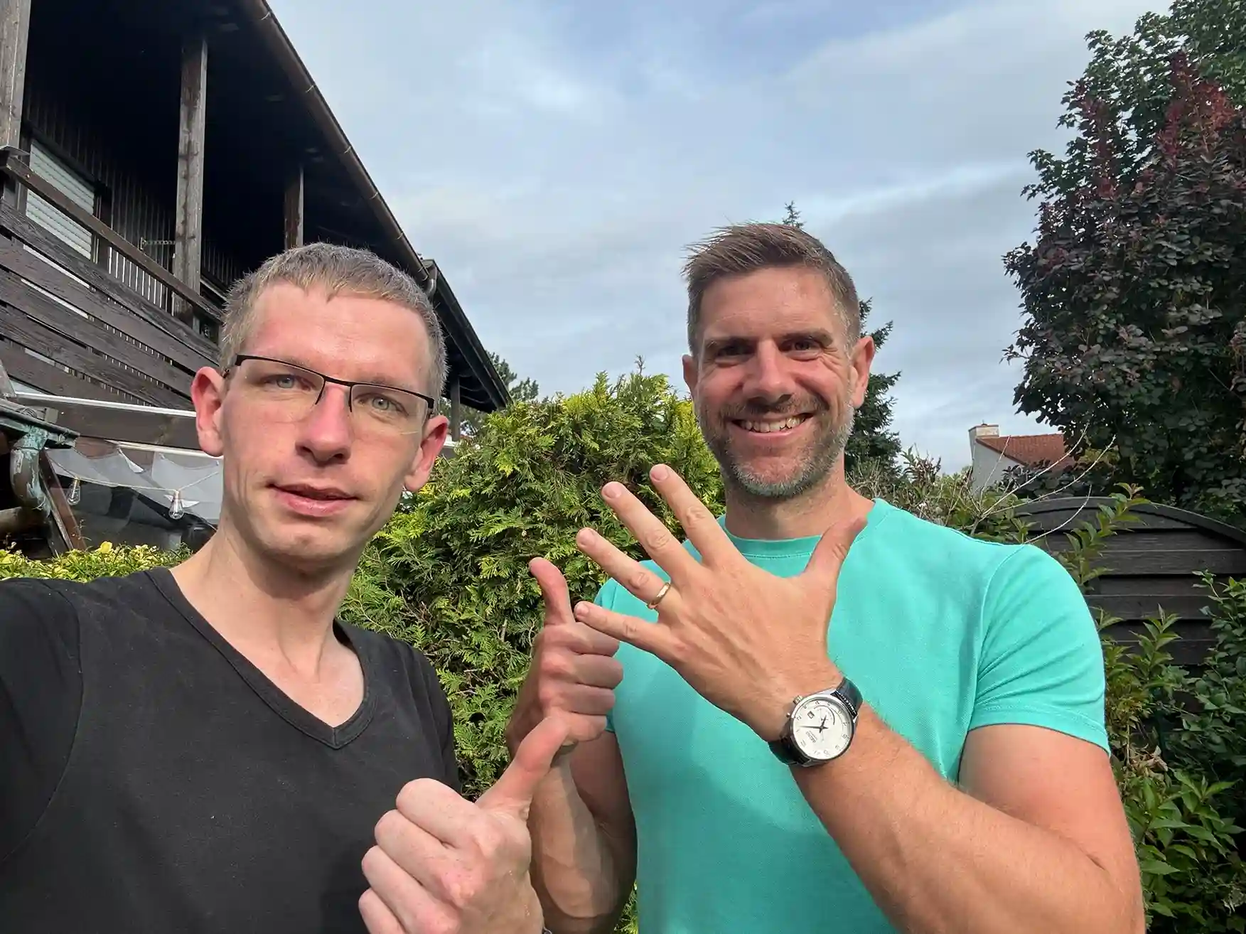 Erfolg nach Ringsuche im Garten